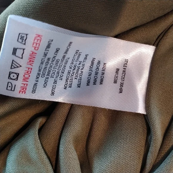 Jason Wu Emmett Cowl Neck Jumpsuit with Jewel Straps Olive M - Picture 12 of 12